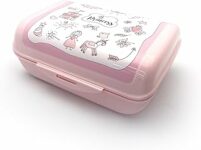 Fackelmann Lunch Box M “Princess” 1.47L, 17,5x12x7 cm – Portamerenda Bambine in PP con Clip – Ideale Scuola, Asilo -Per spuntini e merenda, Lavabile in Lavastoviglie, Linea Mini Cooking – B0FFMPQRTQ