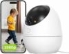 Telecamera di Sicurezza per Interni, 360° Sorveglianza, 2.4GHz Wi-Fi 1080P, Visione Notturna a Colori, Bambino/Animale Domestico/Gatto/Cane, Rilevamento umano, Compatibile con Alexa (D210) – B0DJ2MF1MK