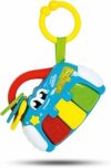 Clementoni Baby Sonaglino Elettronico Baby Piano, Sonaglio Neonato 3+ Mesi, Gioco Prima Infanzia con Anelli, Luce e 3 Tasti Musicali, Stimola Lo Sviluppo Multisensoriale, Insegna Musica e ABC, 17221 – B079H774GR