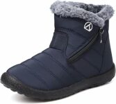 LAZAZAFI Stivali Ragazze Ragazzi Invernali Stivali da Neve Impermeabili Caldo Peluche Bambini Stivaletti All’aperto Antiscivolo Scarpe Trekking – B0DF2NXXD1