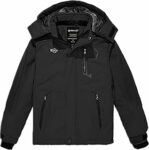 Wantdo Giacca da sci di montagna calda invernale in pile cappotti impermeabile traspirante giacca outdoor con cappuccio giacche a vento – B07D7VW76Z