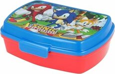 Stor Sandwich box bambini Sega Sonic in plastica, senza BPA, lavabile e riutilizzabile, non adatta al microonde e alla lavastoviglie – B08NDB6R64