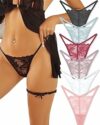 ALL OF ME Confezione da 6 G Perizoma Tanga Donna Pizzo Biancheria Intima Sexy Lingerie Donna Pizzo Multipack S-XL – B0CMZQ5HKH