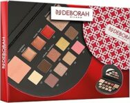 Deborah Milano – Trousse Set Regalo Donna Make Up Beauty Gift n.1 Mini Toni Caldi, Include Palette di Ombretti, Gloss, Rossetti e Polveri Viso dai diversi Finish e Colori, in Carta FSC – B0DHL7F594