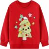 FILOWA Felpa per Bambina, Ragazza Unicorno Ricamo Pullover Maglione Cotone Manica Lunga Maglietta Casual Top, Bambine e Ragazze Senza Cappuccio Felpe 2-7 Anni, Rosa/Gris – B0FPM54TRW