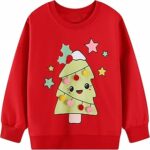 FILOWA Felpa per Bambina, Ragazza Unicorno Ricamo Pullover Maglione Cotone Manica Lunga Maglietta Casual Top, Bambine e Ragazze Senza Cappuccio Felpe 2-7 Anni, Rosa/Gris – B0FPM54TRW