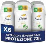 Dove Deodorante Stick Go Fresh Cetriolo e Tè Verde, Deodorante Antitraspirante, Protezione Fino a 72 Ore, con Pro-Ceramide Technology e Ingredienti Idratanti, Deodorante Uomo e Donna, 6 Pezzi da 50ml – B0DTV5MQMK