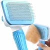 ACE2ACE Spazzola Gatto Cane Pelo Lungo e Corto, Autopulente Spazzola Morbida per Gatti e Cani, Cardatore per Cani Gatti, Brush per Barboncino,Golden Retriever,Labrador,Husky,Bulldog,Maltese, Blu – B08881PMQB