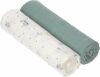 LÄSSIG Coperta Puck per neonati Panno di garza Set di 2 pezzi in cotone 120 x 120 cm/Heavenly soft Swaddle XL Garden Explorer Tractor – B081RXMWDH