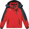 Wantdo Giacca da sci di montagna calda invernale in pile cappotti impermeabile traspirante giacca outdoor con cappuccio giacche a vento – B07D7VC5D3