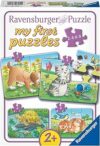 Ravensburger Puzzles,My First Simpatici Animali Domestici Puzzle, Singolo, Colore Bianco, Large, 06951 – B01NCRVSYD