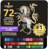 Castle Art Supplies – Set di 72 matite colorate, per adulti o bambini, per creazioni artistiche, libri da colorare o per la scuola, serie morbida dai colori vivaci – B06ZZNF7GS