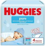 Huggies Pure Salviette Umidificate per Bambini, 672 Salviette, 99% Acqua pura, Ipoallergeniche e Senza Profumo, (12 pacchi x 56 pz) – B017UO2QJQ