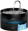 Fontanella per Gatti, GIOTOHUN Fontanella Gatti, 2L Fontanella Gatto, Forma di Rubinetto, Pompa Dell’acqua Super Silenziosa, Filtraggio dei Peli Randagi, Due tipi di Modalità di Flusso Dell’Acqua,Nero – B0BGL2GTTM