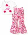 PATPAT Set di Abbigliamento per Ragazze, Pantaloni della Tuta Casual e Pantaloni a Campana, Vestiti Bambina di T-shirt Estive a Maniche Corte per Bambini, Regalo Estivo 3-12 Anni Coordinati 3 Colori – B0CTQVSRK6