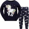 MIXIDON Bambine 2 Pezzi Pigiama a Maniche Lunghe per Ragazze Pajama Set 100% Cotone 2-12 Anni – B08BHS1KD7