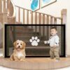180 * 78CM Scale Porte Esterno Recinto, Cancello Sicurezza Cani Gatti Animali Domestici, Cancelletto per Bambini, Rete di barriera per animali domestici, Scale Porte Esterno Recinto, Barriera Cani – B0FS173J5Q