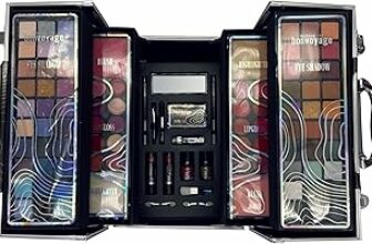 bonvoyage, Set Trucchi Donna, Include Ombretti, Fard, Rossetti, Mascara, Eyeliner, Set Manicure, e Pennelli Make Up, Professional Colour – B08BSFBNDT