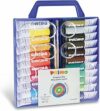 PRIMO – Valigetta Colori per Bambini +3 Anni con Tempere, 22 Tubi da 12 ml + 2 Pennelli per Dipingere, Tavolozza Colori a Tempera Fine Pittura per Tessuti, Carta, Vetro, Lavoretti Creativi per Bambini – B00KO64YRK
