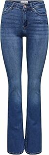 ONLY Onlblush Mid Flared DNM Tai021 Noos, Jeans Donna – B09M3TS121