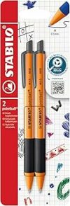 STABILO pointball – Penna a Sfera Ecosostenibile – CO2 neutral – Pack da 2 – Nero – B00DZFWPXW