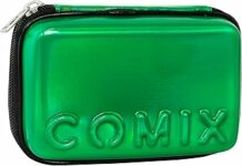 COMIX – Astuccio Scuola, Astuccio Maxi Zip per Bambini e Ragazzi, con Set Cancelleria Incluso, Cover Rigida con Maxi Logo in Rilievo e Tirazip in Metallo, 21 x 14,5h x 6,5 cm – B0DWND15MB