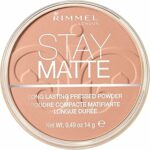 Rimmel London Cipria Compatta Stay Matte – Polvere Opacizzante a Lunga Tenuta per Pelli Grasse e Miste – Cashmere – 14 g – B00DMGDMXG
