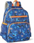 Amazon Essentials, Zaino Scolastico per Bambini con Più Tasche Portaoggetti – Zaino Resistente agli Strappi Per Libri e Materiale Scolastico – Borsa per la Scuola Per Bambini – Blu Navy – B0DSVRLZXD