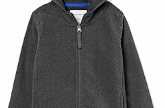 Amazon Essentials Giacca con Cappuccio e Cerniera Integrale in Pile Bambini e Ragazzi – B0861C8MF1