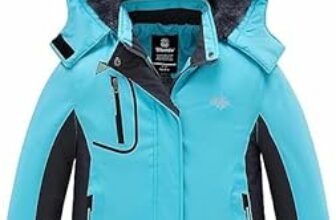 Wantdo Giacca da sci da ragazza impermeabile giacca da neve calda cappotto invernale antivento giacca isolante in pile giacca da snowboard da montagna – B07D7VWGLH