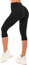 SINOPHANT 3/4 Leggins Capri Vita Alta Donna, Estivi Leggings Donna Fitness Corti Pantaloncini Yoga Coprenti Pinocchietto Opaco Elastici Morbido per Sportivi o Casual – B088JZRQS3