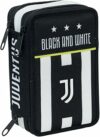 Seven Astuccio Scuola Juventus 3 Zip, Bianco Nero, Triplo Scomparto Completo di Matite, Penne e Pennarelli, Accessori Juventus Scuola, Accessori per Zaino Bambini e ragazzi – B0875CYYSD