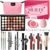 Kit Trucco Make Up Completo, Set Trucchi Donna, Cofanetto Regalo Makeup per Ragazza Adolescente, Include Portatile Palette, Ombretto, Rossetti, Eyeliner, Mascara, Sopracciglia e Borsa per il trucco – B0GD16VFC5