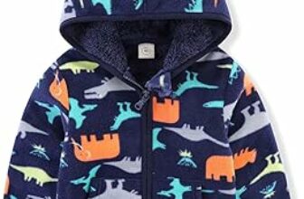 LUVCES Baby Jacke Jungen Unisex Kleinkind Mädchen Kinder Warm Fleece Jacke Full Zip Pullover Oberbekleidung Sweatshirt – B0DJ6T324J
