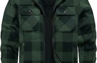zitysport Camicia Giacca Ragazzi Felpa con Cappuccio Spessa Plaid Bambini Zip Di Flanella Calda Sudore Outdoor Felpa Foderato Invernali Tasca – B0D3XGN67X