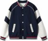 Rolanko Giaccione da Baseball per Ragazze e Ragazzi, Stile Varsity con Taschi Giubbotto da Scuola Giubbotto Bomber per Bambini – B0DSDMW188