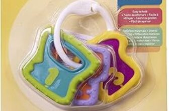 Chicco – Trillino Chiavi Afferrafacile, Mazzo di Chiavi Colorato, Facile da Impugnare e Leggeri, Esperienza Tattile e Stimolazione Gengive, 3-18 Mesi – B00HZEPT14