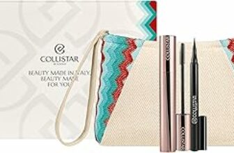 Collistar Cofanetto Regalo Donna, Infinito Mascara 7,5 ml + Eye Marker Nero 1 ml, Mascara Allungante e Curvante Ricaricabile, Eyeliner Precisione 12H, con Pochette Beauty Made in Italy – B0GMXM193B