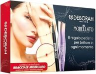 Deborah Milano – Set Make Up con Gioiello, Include Mascara Volumizzante Instant Volume Up to the Stars, Eyeliner Penna 48 Ore e Bracciale Morellato in Acciaio Inossidabile con Boule in Smalto Rosso – B0FTBD21L3