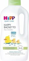 HiPP Baby Care – Happy Bagnetto HiPP, Bagnoschiuma Bambini, Formato Famiglia, per Pelli Sensibili, pH Neutro, con Estratto Naturale di Mandorle Bio, 1 Flacone da 1000 ml, Bagnetto Neonato – B0BLZ46J29