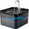 PawPoll Fontanella per Gatti, 2,2L Fontana per Gatti, Ultra Silenzioso, Facile da Pulire, Fontanella Gatto con LED e Filtro a Carbone Attivo, Adatto a Più Animali Domestici – B0D9BPB2V5