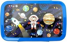 Fackelmann Lunch Box Rettangolare “Space” 2.2L – Portapranzo Grande Bambini in PP con Clip – Ideale Scuola, Pic-nic – Contenitore per merenda, Lavare a Mano, 20x13x8,5 cm – B0FFT5D597