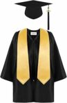 Generico Set Toga e Tocco per Bambini 2-12 Anni Costume da Laureato con Stola Cappello e Nappina 2026 Abito Diploma per Asilo Scuola Materna e Primaria Kit Completo Graduazione 4 Pezzi – B0GYHPD2P3