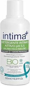 Intima+ | Detergente Intimo BIO Attivo, Detergente Intimo Ph 5.5, Detergente con Aloe Vera e Malva BIO, Detergente ad Azione Protettiva, Certificato ICEA, Confezione da 500ml – B07XN8KHBJ