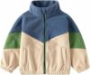 Gajaous Giacca in pile polare per bambini Toddler, giacca calda a maniche lunghe con zip intera per neonati maschi, capispalla per autunno primavera inverno – B0CSPH41MR