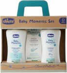 Chicco Baby Moments Set con Bagno Corpo da 200 Ml, Shampo Senza Lacrime da 200 ml, Pasta Lenitiva da 100 Ml, Idea Regalo, 0 Mesi + – B07DRQ41LT