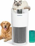 Purificatore d’Aria Intelligente per Animali Domestici 78m², Filtro HEPA13, Depuratore contro 99,97% Peli Acari Polveri Pollini Odori Formaldeide, Funzione Ioni Negativi per Camera Soggiorno – B0FDQKR69T