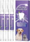 3 Pezzi Pet Toothbrush Pen, Gel Per Cura Orale Degli Animali Domestici, Denti Puliti Per Animali Domestici,Cura Delicata, Riduce Le Macchie Sui Denti – B0GFMQJLFL