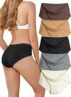 Memouniva Mutande Donna Senza Cuciture Slip Donna Intimo Invisibili Culotte Elasticizzato Pacco da 5 – B0GL7NKSX8
