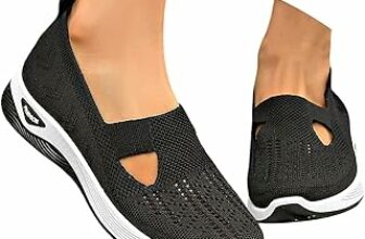 Generico Scarpe Ortopediche Donna – Scarpe Slip On Senza Lacci Morbida Sneakers da Ginnastica Traspirante Antiscivolo Leggere Traspiranti Sneakers da Corsa Estive Comode – B0GL2DGMJY